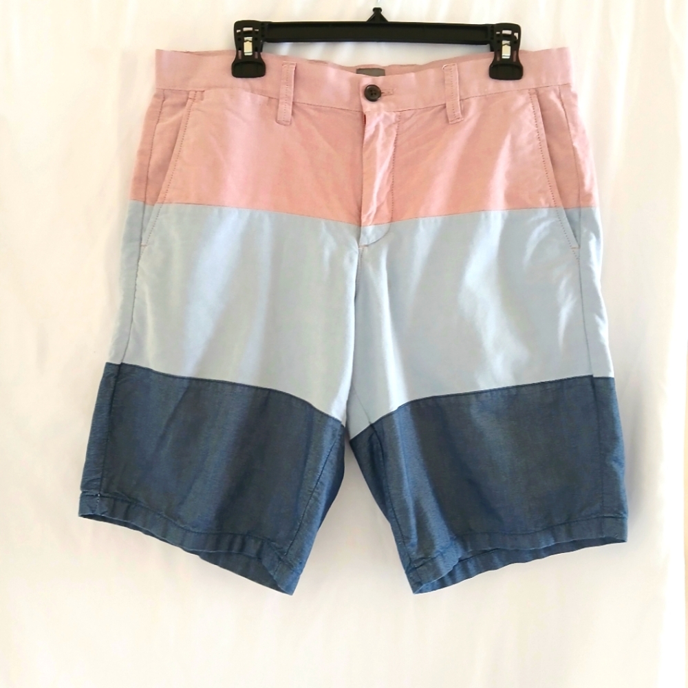 Gap Color Block Chambray Bermuda Shorts Size 32
